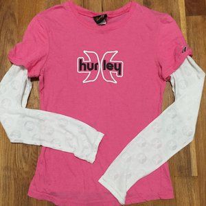5/$25 Hurley Pink Long sleeve